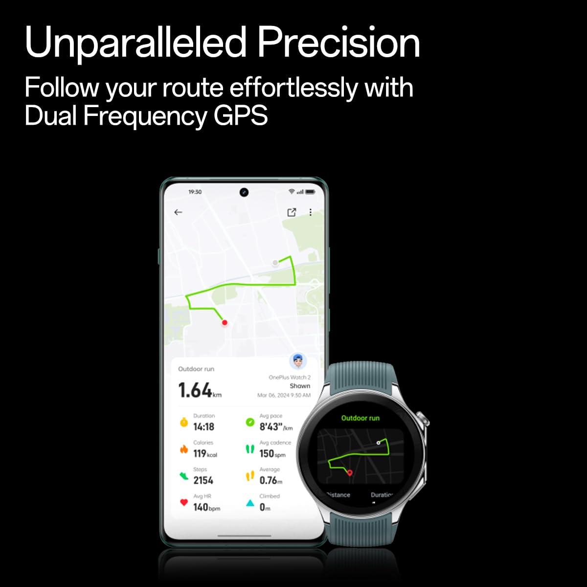 OnePlus Watch 2 with Wear OS 4,Snapdragon W5 Chipset,Upto 100hrs battery life,1.43’’ AMOLED Display,Stainless Steel & Sapphire Crystal build,Dual Frequency GPS,5 ATM, IP68 & BT Calling (Radiant Steel)
