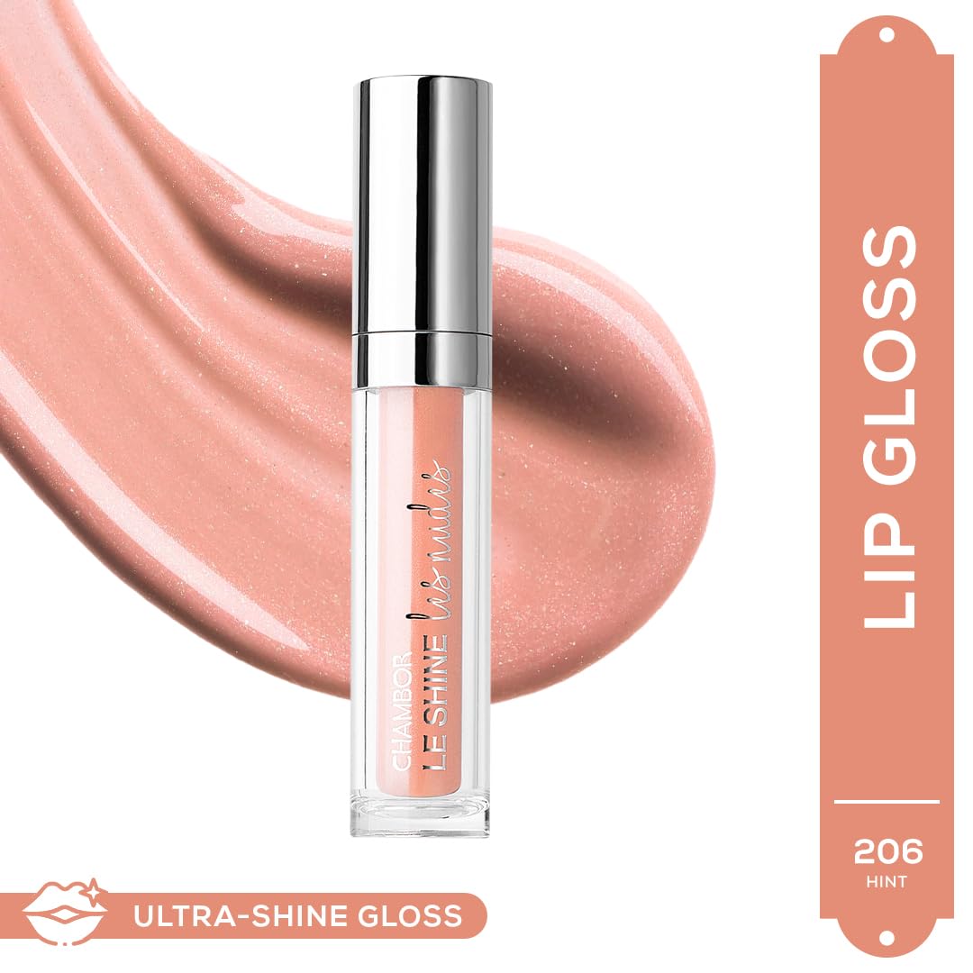 Chambor Le Shine Les Nudes – Limited Edition – Plumping Effect Lip Gloss - Hint #206