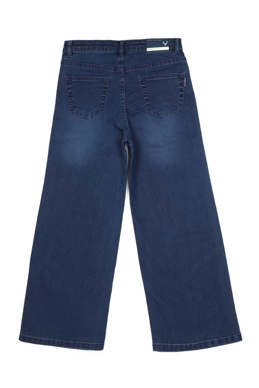 Allen Solly Girl's Relaxed Jeans (AGDNEBFFF50392_Medium Navy_7-8 Years)