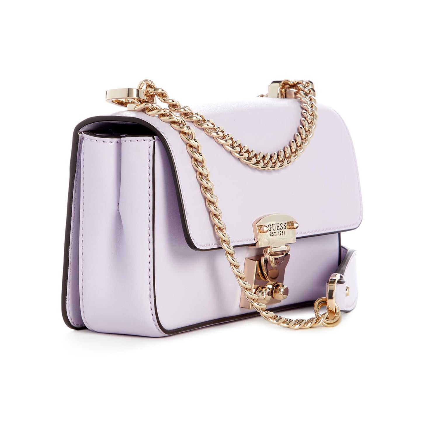 GUESS Women's Lavender Solid Mini Crossbody Bag| Ladies Purse Handbags | Gift For Ladies