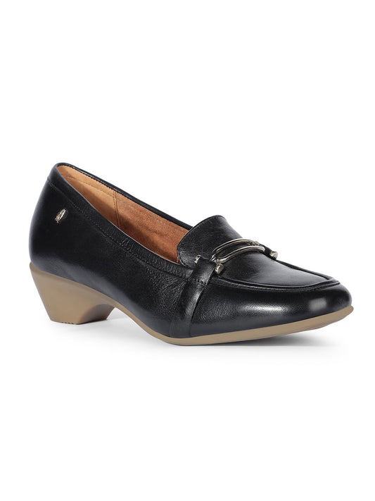 Hush Puppies 6546 Patrizia Trim Black Slipon Shoes for Women|Perfect for Casual and Formal Occasions|All Day Comfort|Lightweight|Comfortable Size- 6
