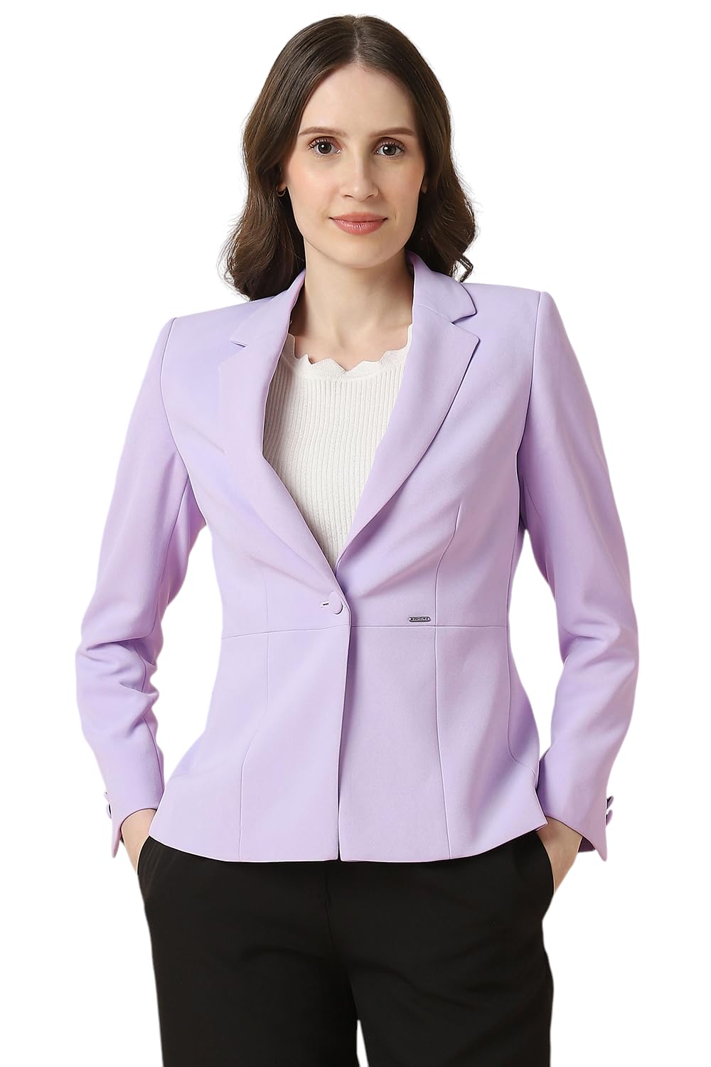Allen Solly Women's Blazer (AHBZWRGH300471_Lilac