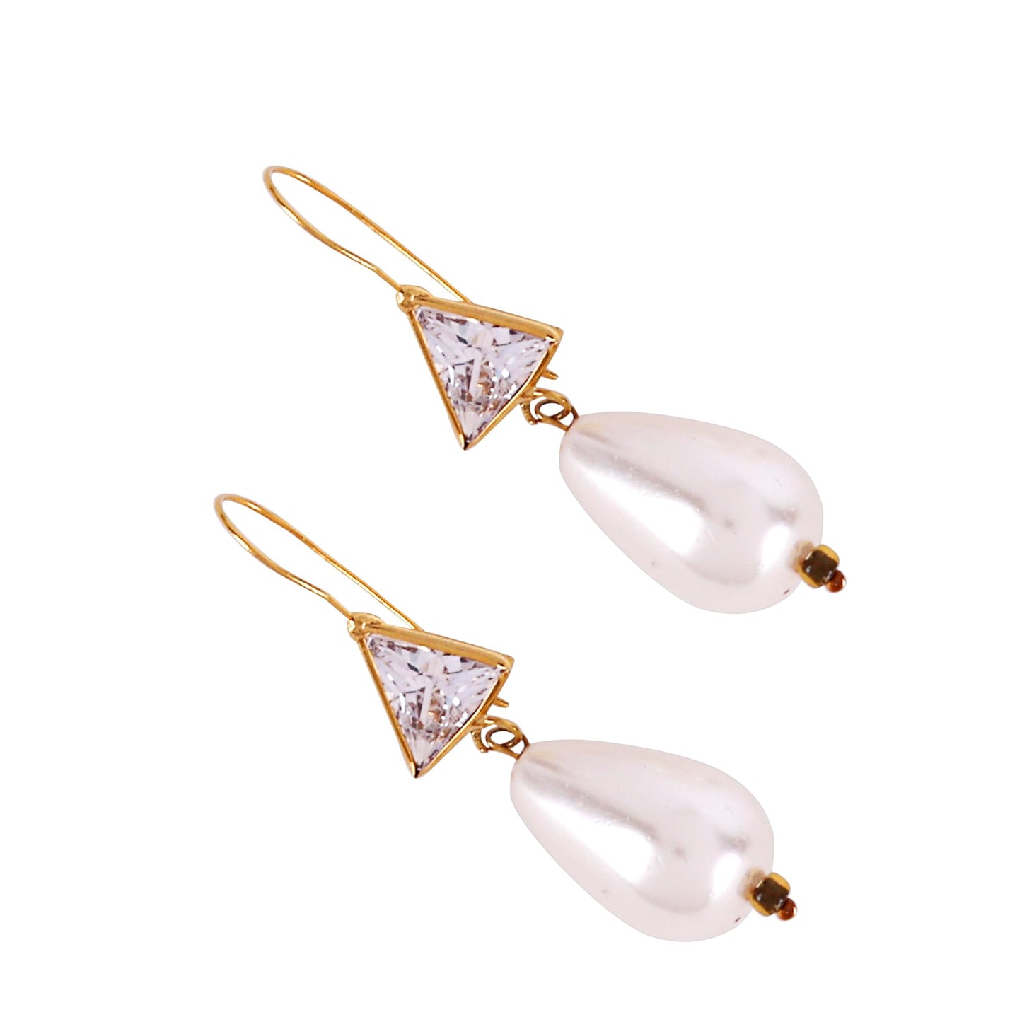 Slayinbyneelima Womens Gold Earrings 14K(585) Ideal For Dailywear Lightweight Gifting Pearl Jewellery.Perfect Also For Wedding Gift, Birthday Gift,