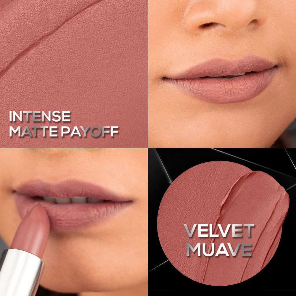 RENEE Prime Matte Lipstick - Velvet Mauve, Lightweight & Long-Lasting Formula, Creamy Matte Finish, One Swipe Application, Non-Drying, Vitamin E Infused, 4.5Gm