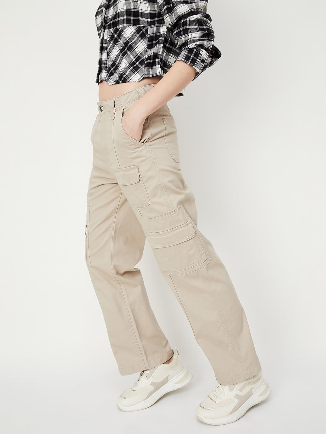 Max Women's Regular Pants (STEEN4D_Beige