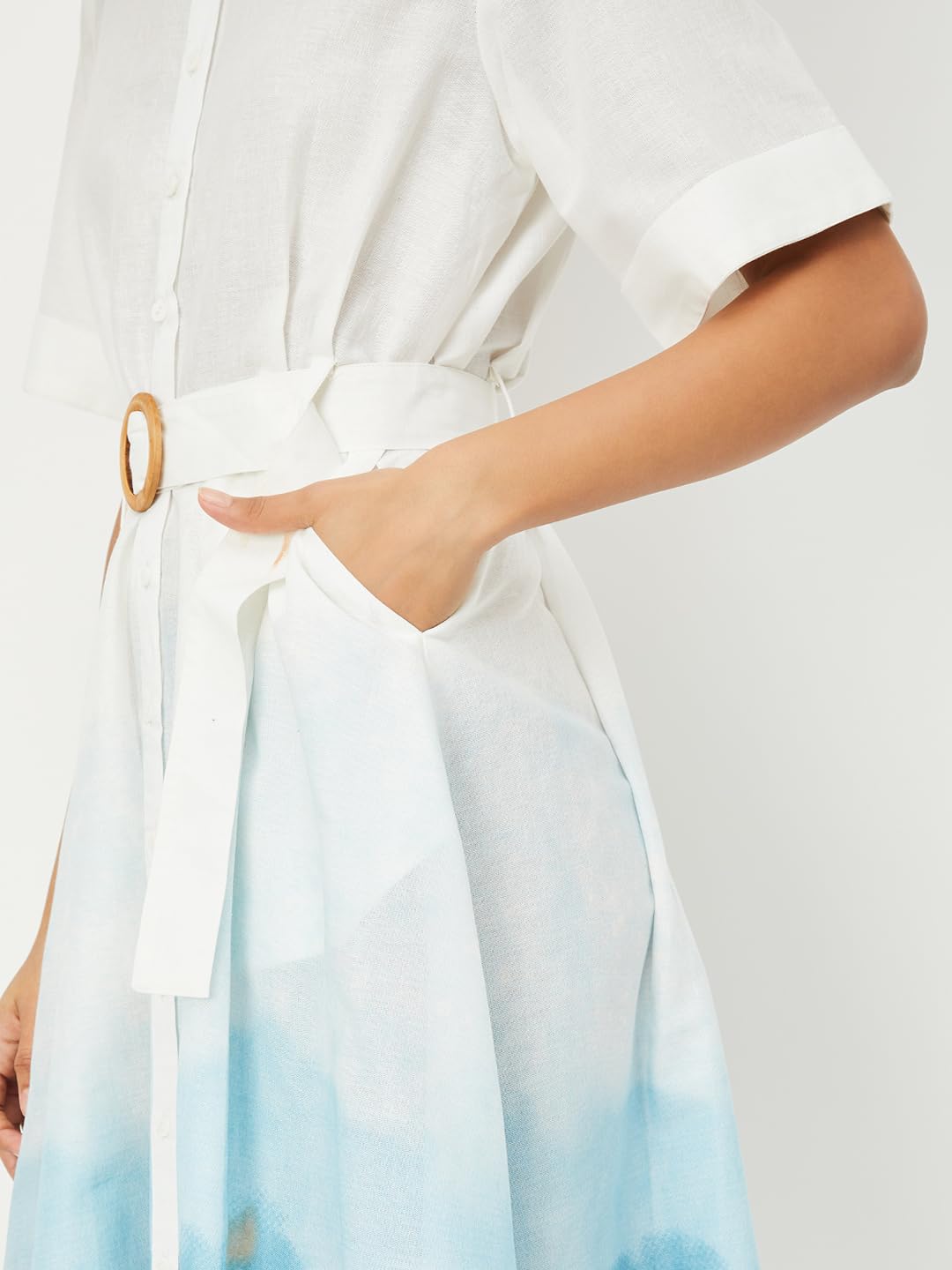 Max Women's Cotton A-Line Below The Knee Dress