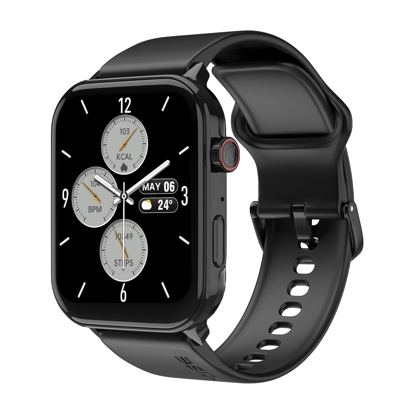 Noise Icon 5 Smartwatch with AI Watch Faces & AI Search, 1.95” AMOLED Display, 10 Days Battery, Bluetooth Calling, 100+ Sports Modes, IP68 (Jet Black)