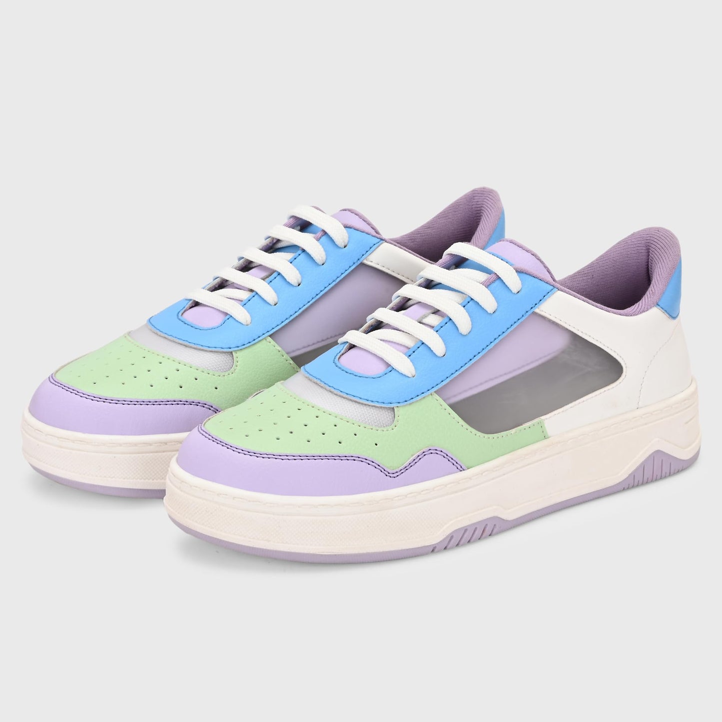 Centrino Women Sneaker | Cushioned Insole for Comfort | Stylish Lace-Up Design | Perfect for Casual Outfit for Girls 9758-3 Purple