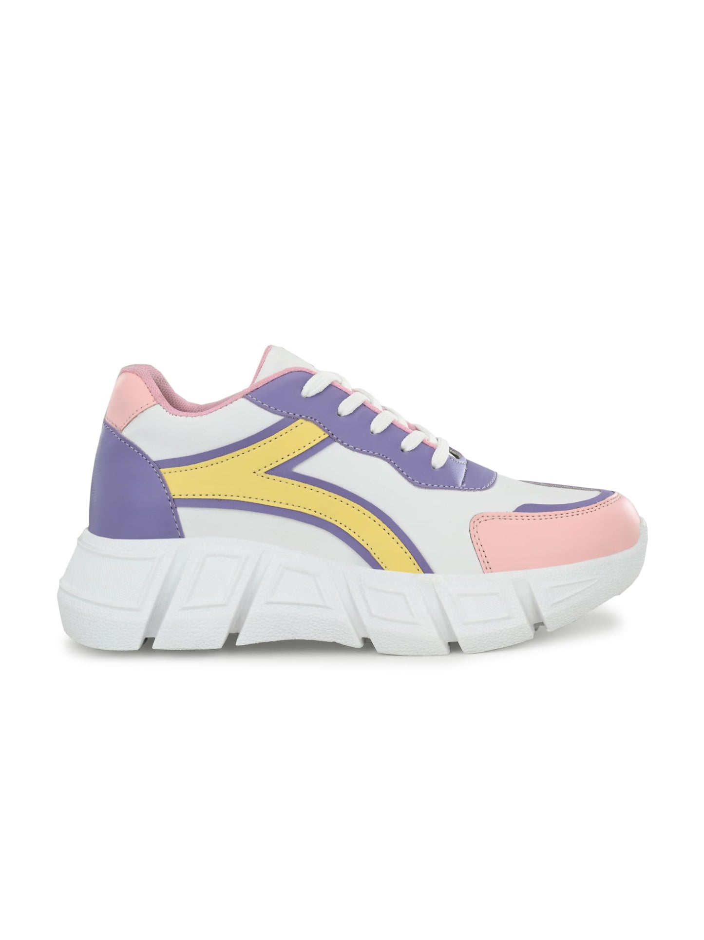 STANPHORD Women's Bliss White Sneakers_4 UK (TPRM 13003)