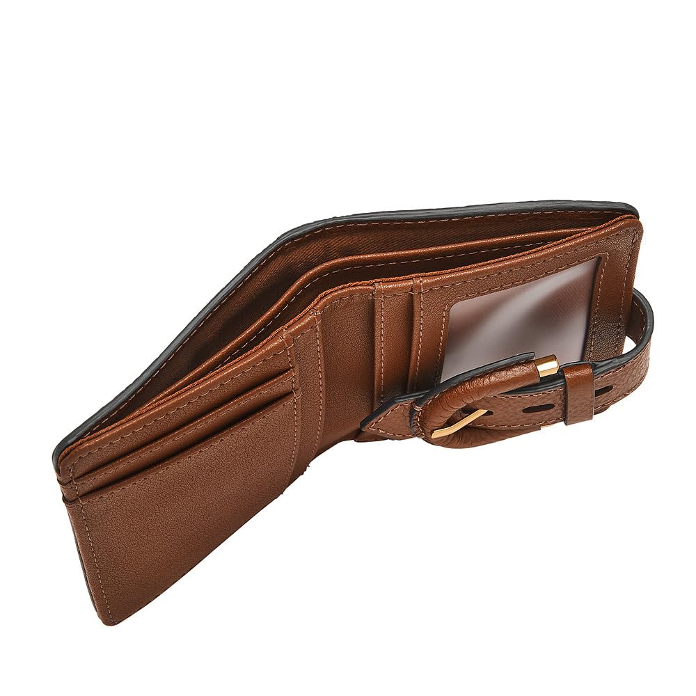 Fossil Women Leather Harwell Brown Wallet Sl10029200