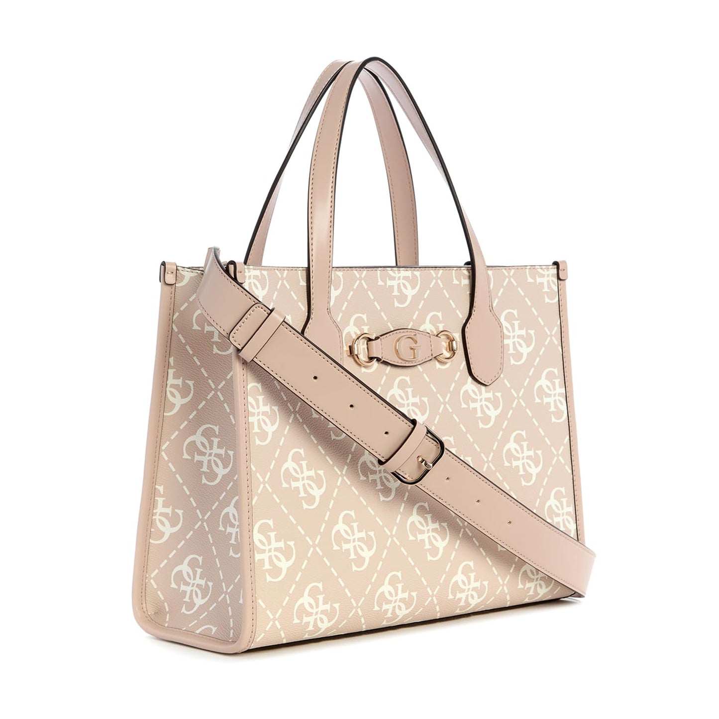 Guess Women's Sand Logo Printed Tote| Ladies Purse Handbags | Gift For Ladies