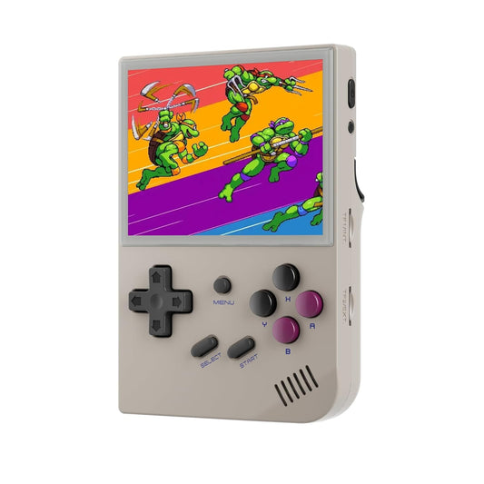 New World Anbernic RG35XX Retro Handheld Game Console - System Linux - 64Gb TF Card 6831 Built in Arcade Games - Handheld Emulator - 3.5 IPS OCA Screen 2600 Mah Battery. Plug & Play Video Games