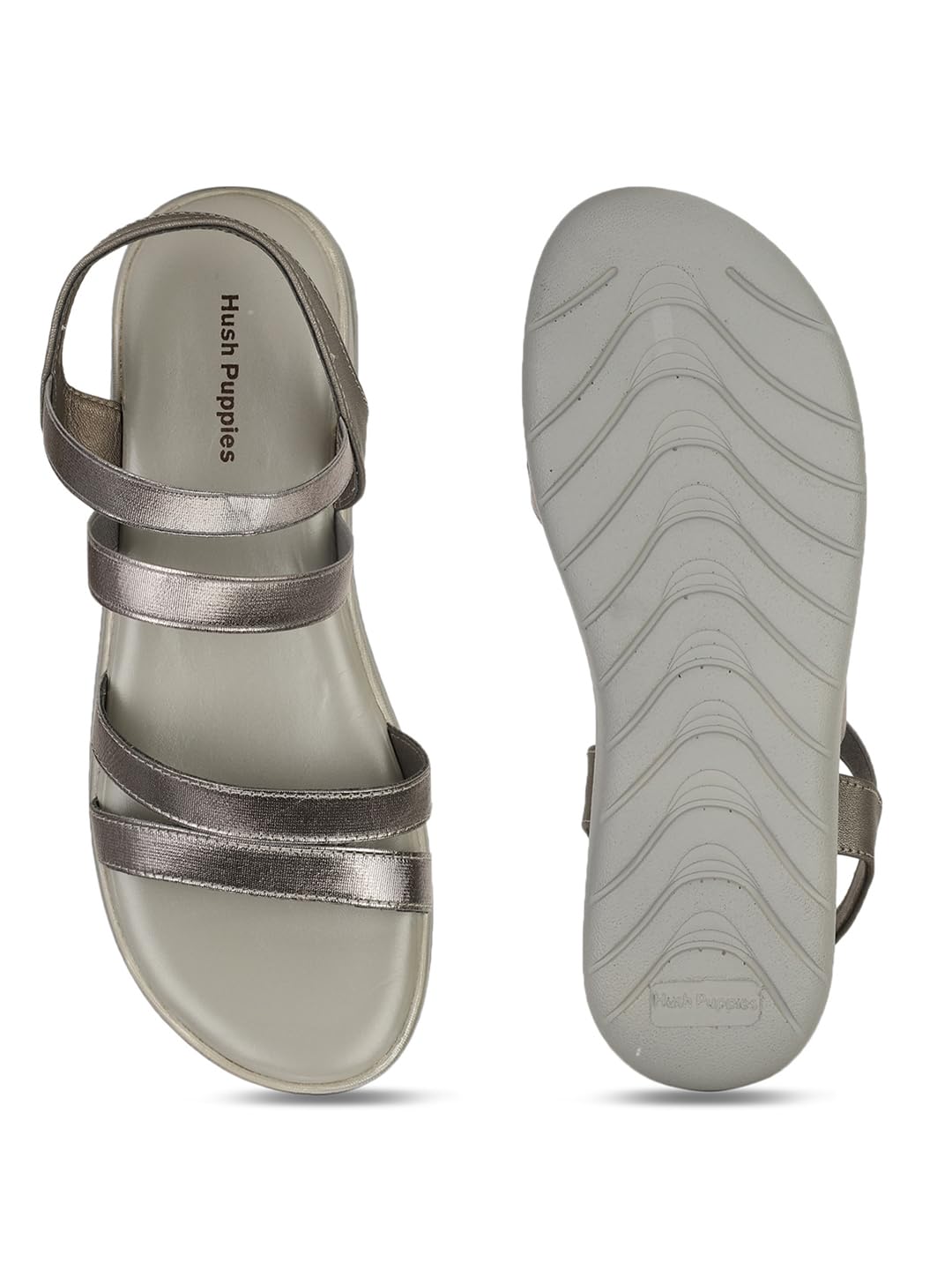 Hush Puppies Women's NOAH Sandals (6641522_SILVER_7 UK)