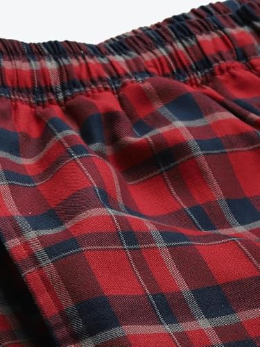 Hancock Men Cotton Checked Night Suit Blue Size XL