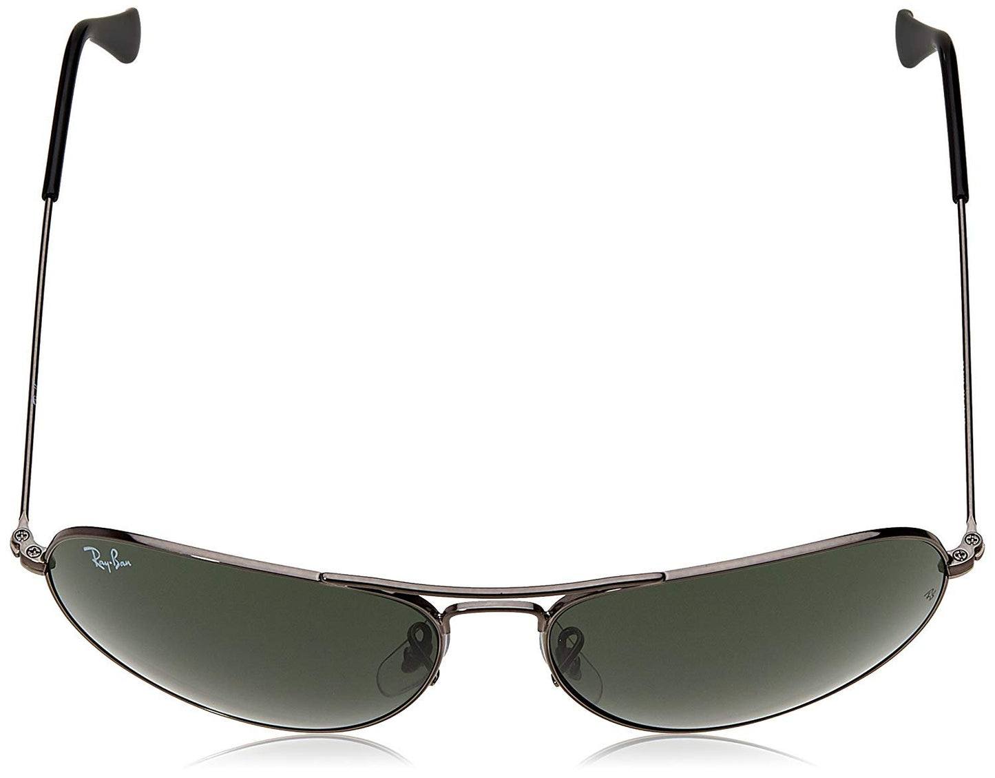 Ray-Ban UV Protected Rectangular Sunglasses for Men( 0RB3432I|59 mm|Crystal Green)