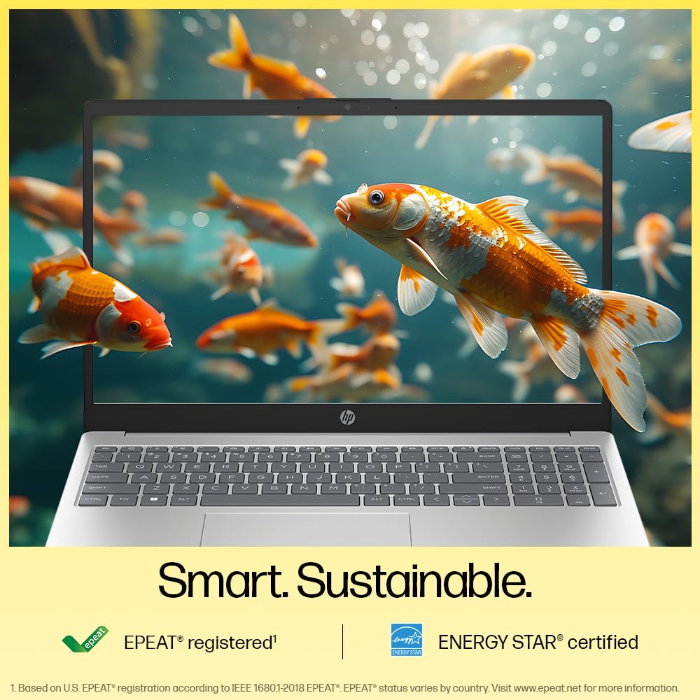 HP 15, AMD Ryzen 3 7320U Laptop (8GB LPDDR5, 512GB SSD) Anti-Glare, Micro-Edge, 15.6"/39.6cm,FHD, Win 11, Silver, 1.59kg, AMD Radeon Graphics, 1080p HD Camera, fc0154AU