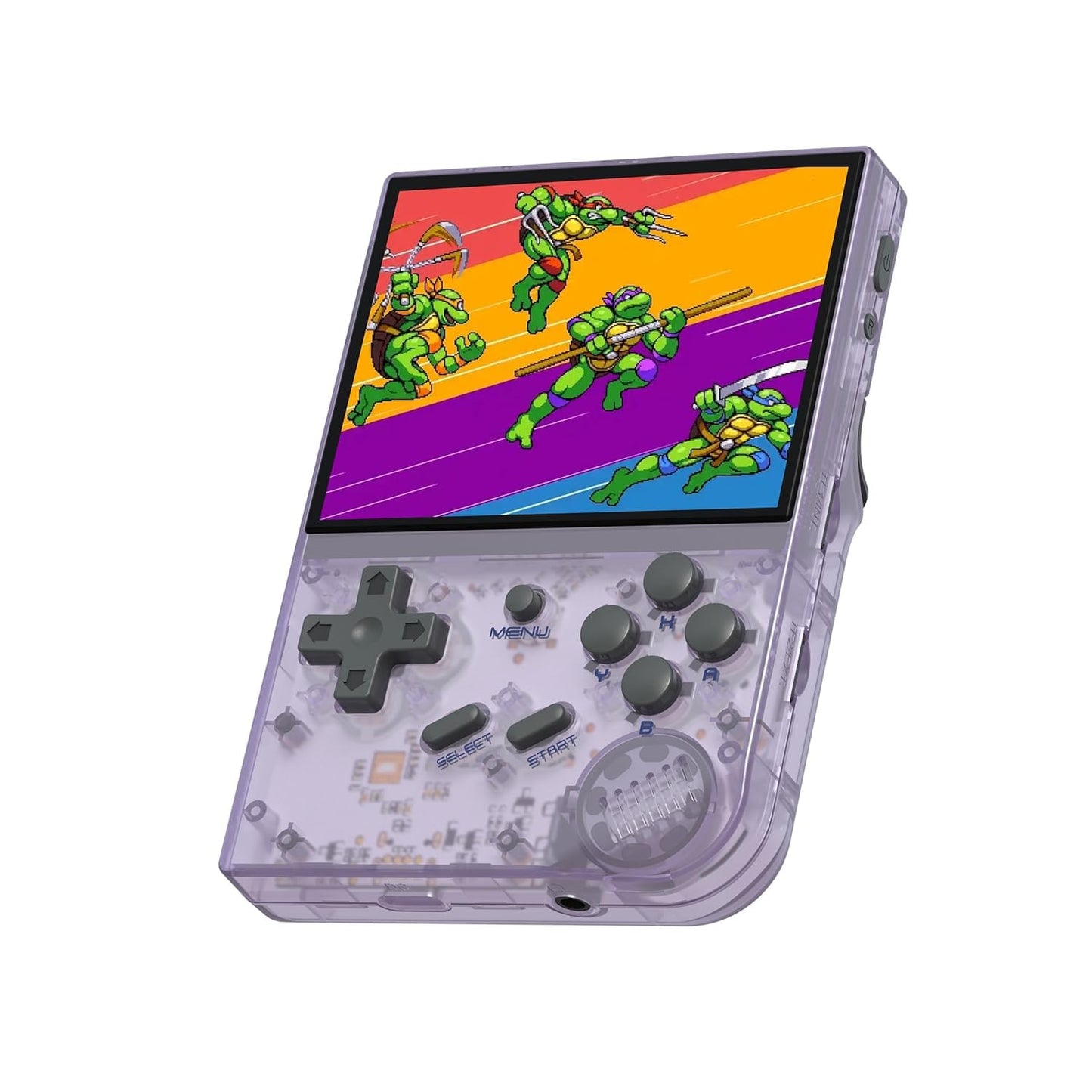 New World Anbernic RG35XX Retro Handheld Game Console - System Linux - 64Gb TF Card 6831 Built in Arcade Games - Handheld Emulator - 3.5 IPS OCA Screen 2600 Mah Battery. Plug & Play Video Games