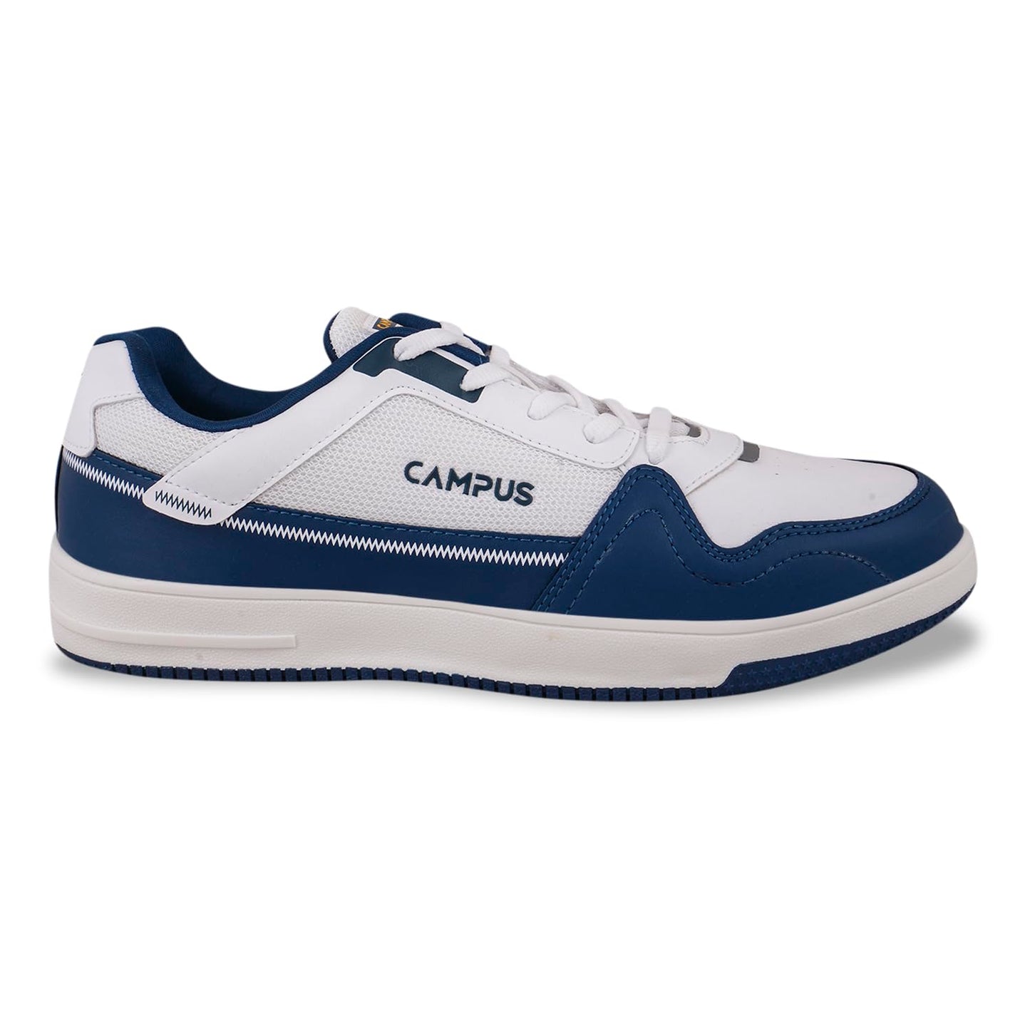 Campus Men's OG-08 WHT/MOD.BLU Sneakers - 6UK/India OG-08, White