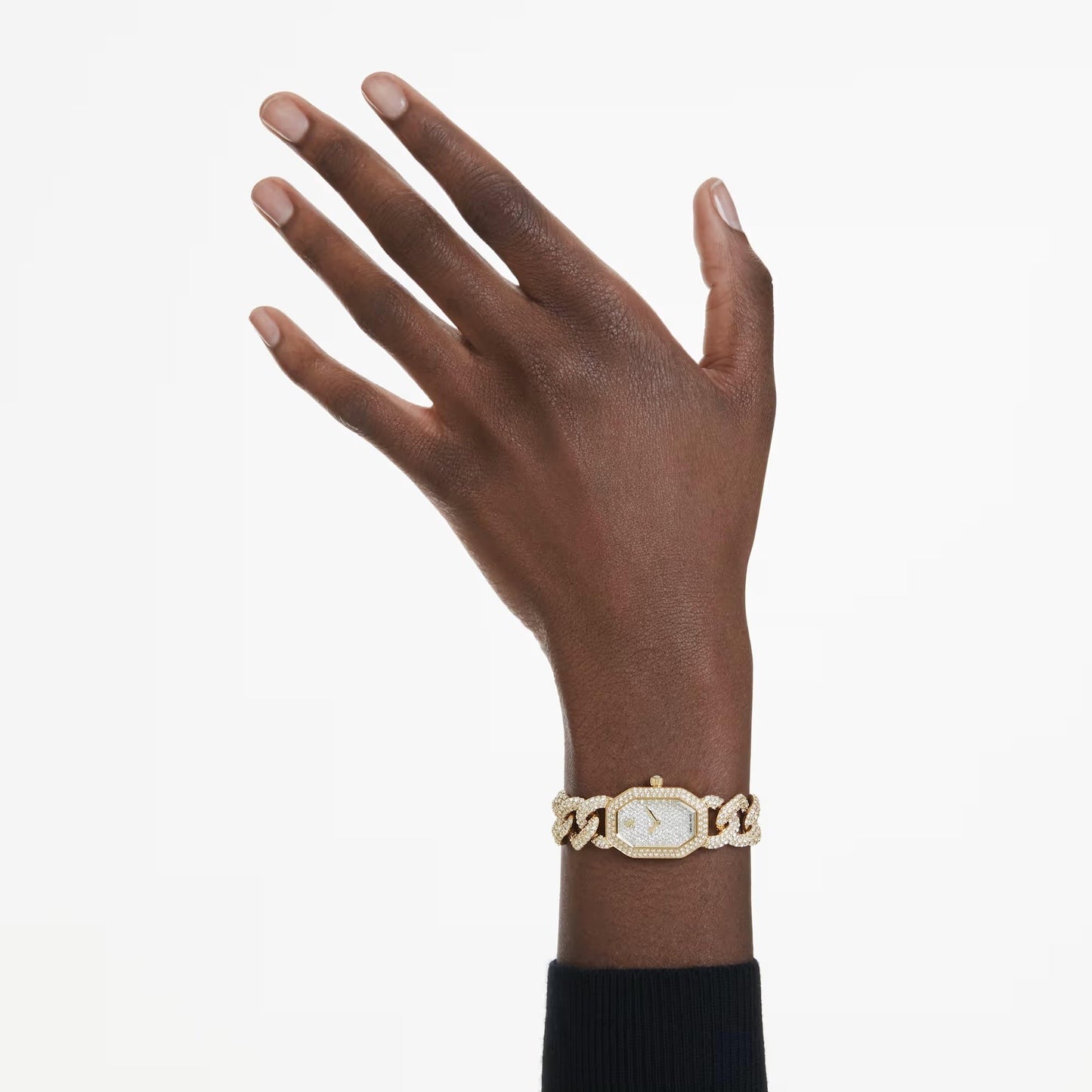 Swarovski Dextera Chain Watch Swiss Made, Crystal Bracelet, Gold Tone, Gold-Tone Finish 5668854