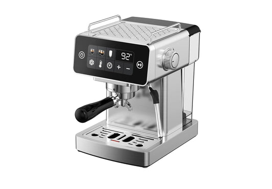 VANTRO Espresso Coffee Machine | Stainless Steel Body with Touch Control Panel | 20 Bar Pump | 1500W Powerful Brewing | Adjustable Temperature & Extraction Settings