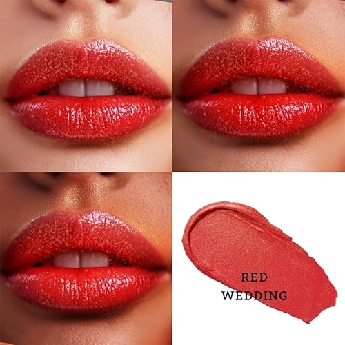 LOVETC Pout, Perfect, Etc Luxe Shimmer Satin Mini Lipstick - Red Wedding