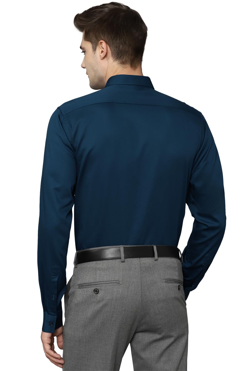 Allen Solly Men's Regular Fit Shirt (ASSFQSPF459628_Teal 42)