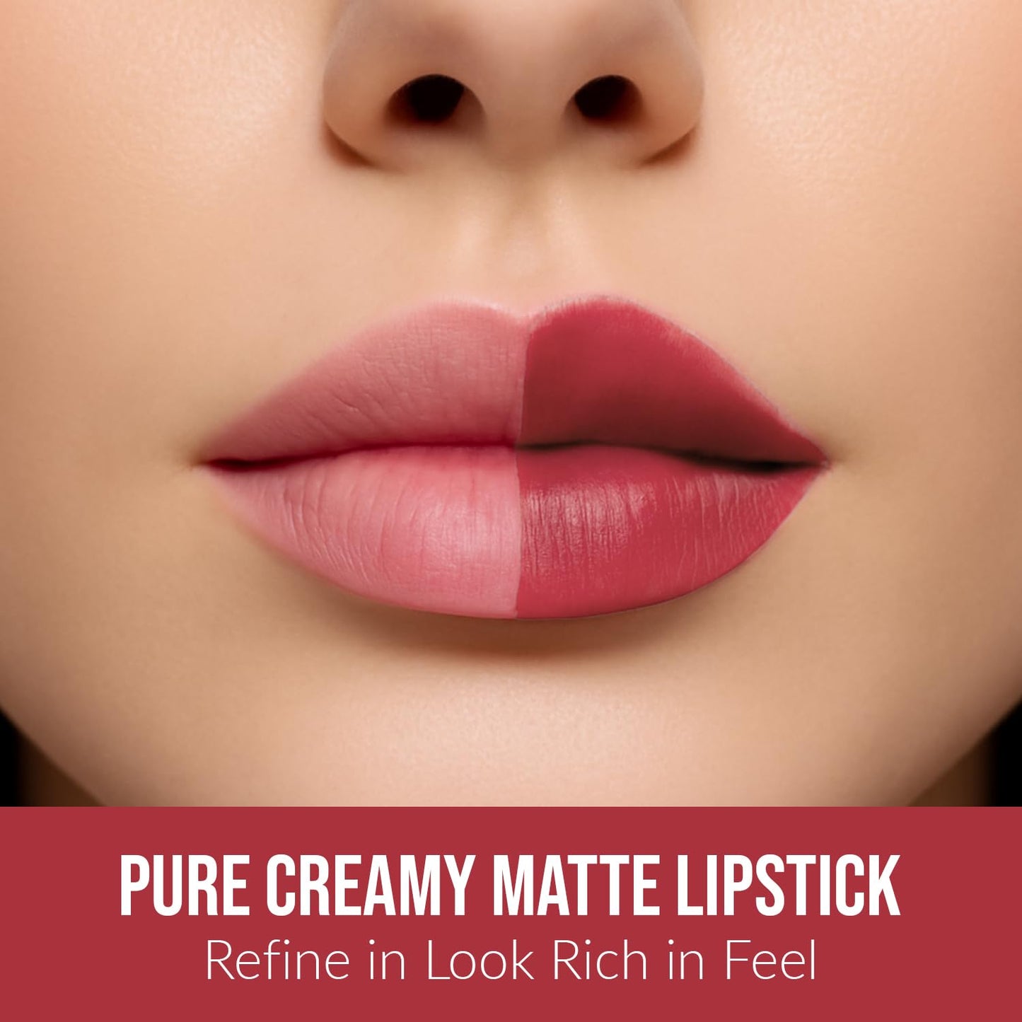 Beauty People Glorified Matte Lipstick, Metallic Lip Colour, Moisturises & Hydrates Lips, 8 Hour Colour Stay, Longlasting, Waterproof, With Jojoba Oil & Vitamin E, Shade Easy Berry, 3.8gm