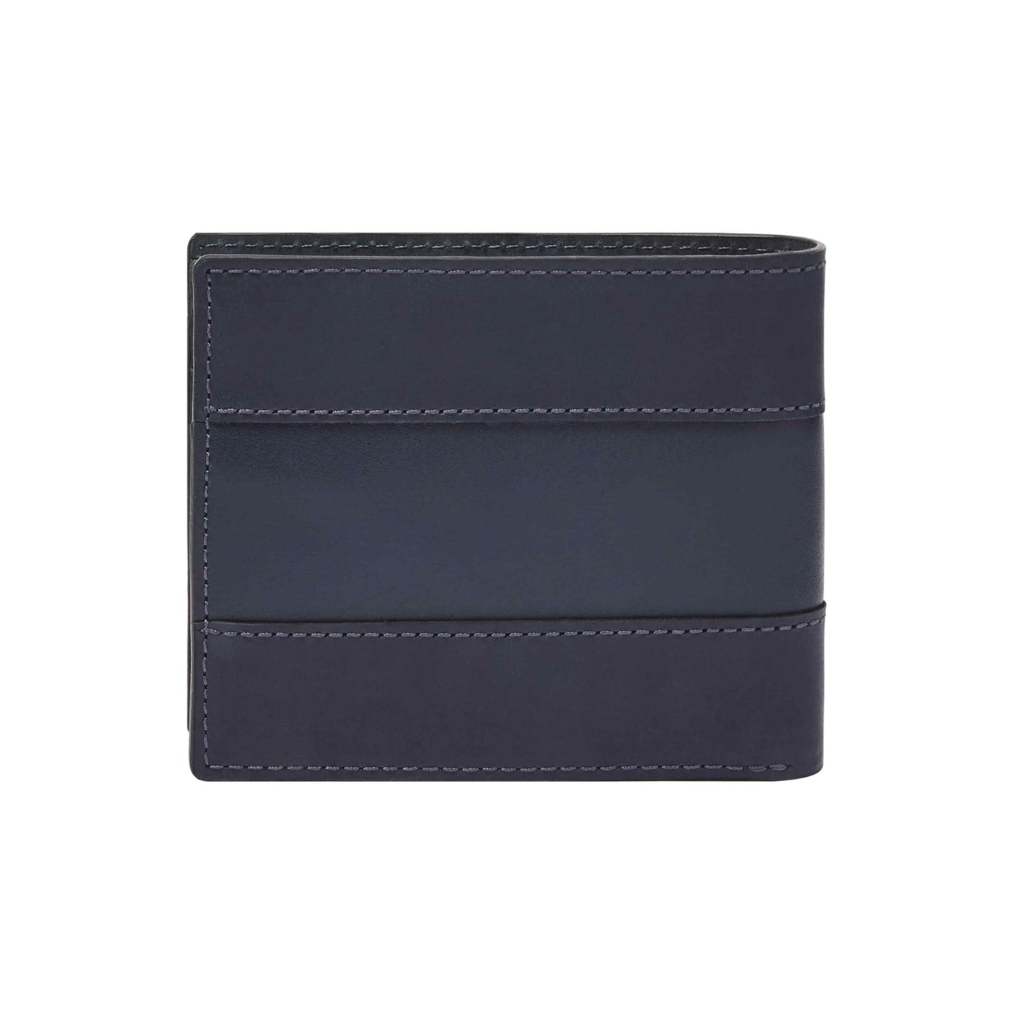 Fossil Men Leather Everett Navy Blue Wallet Ml4400406