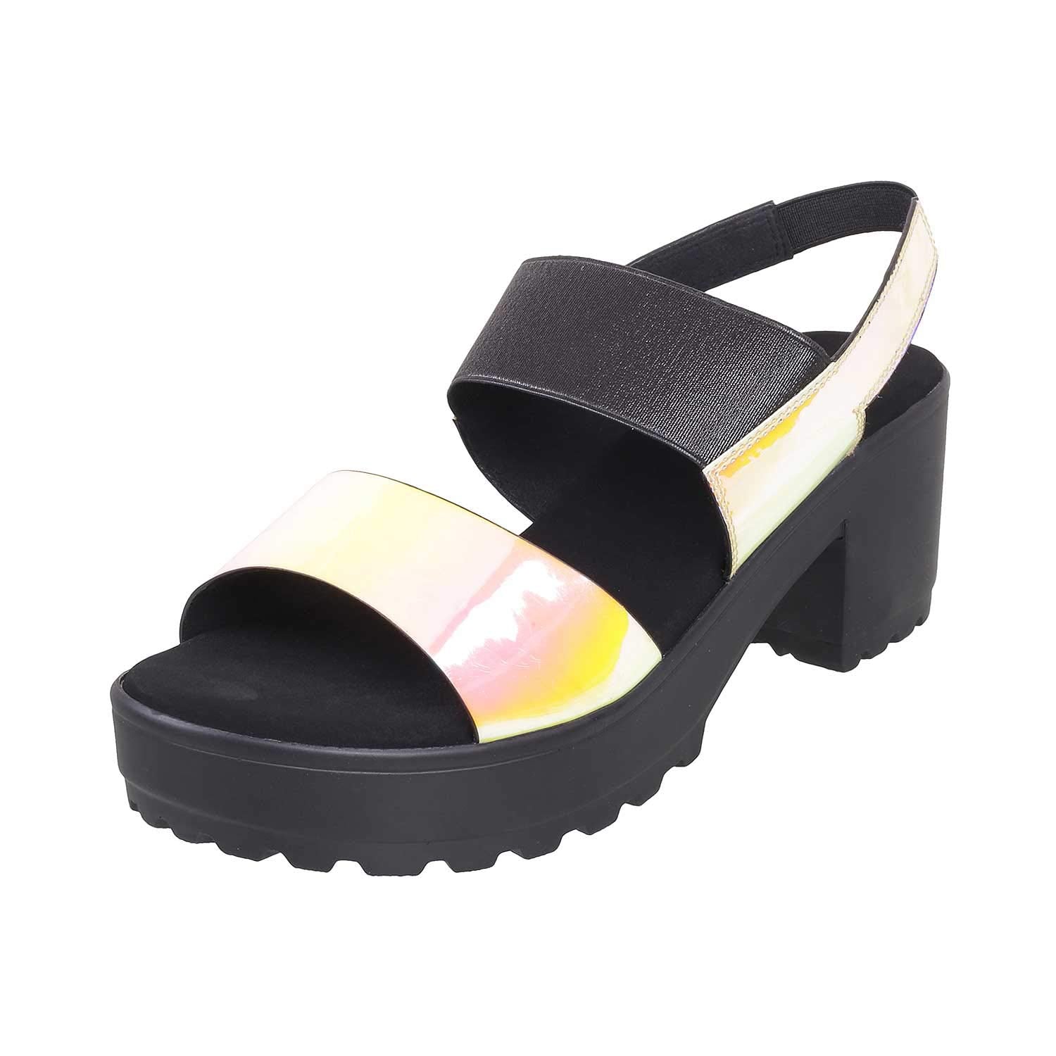 Metro Women Orange Sandals - SaumyasStore