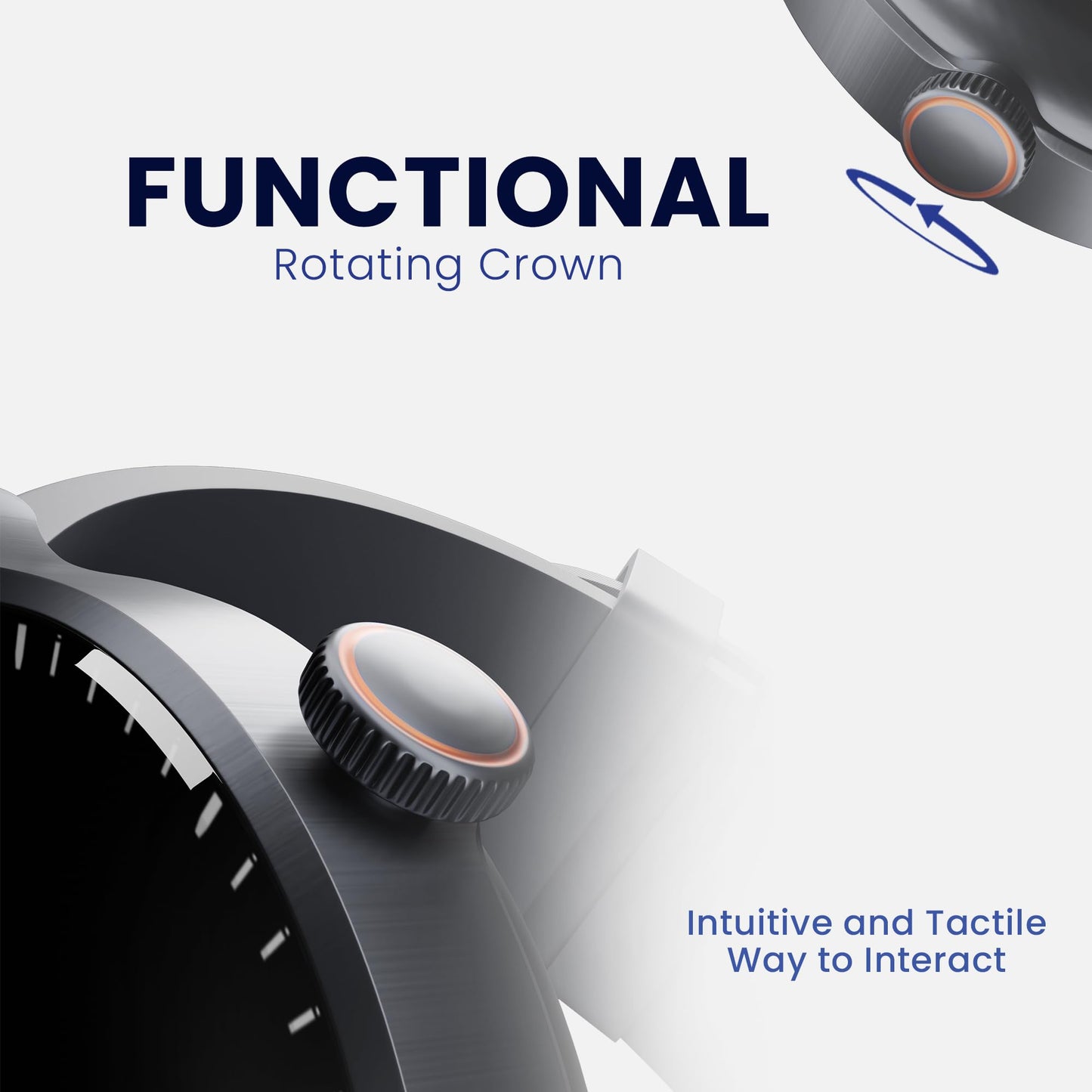 (Refurbished) CELLECOR M3 Air 1.52”Curved IPS HD Display Smart Watch, Bluetooth Calling, Unlimited Watch Faces, 120+ Sports Modes, Health Suite, IP68 Rating (Grey)