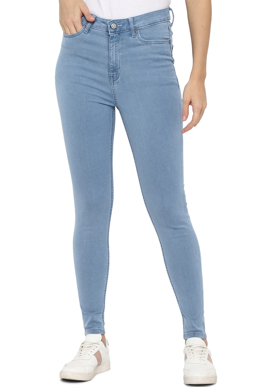 Allen Solly Women's Skinny Jeans (AHDNCSSFD97197_Blue_30)