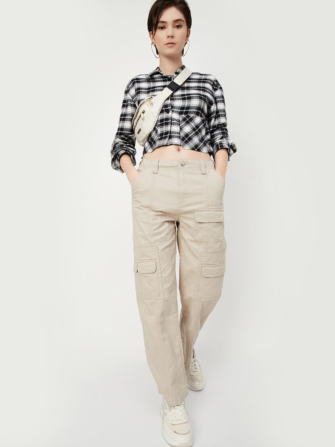 Max Women's Regular Pants (STEEN4D_Beige