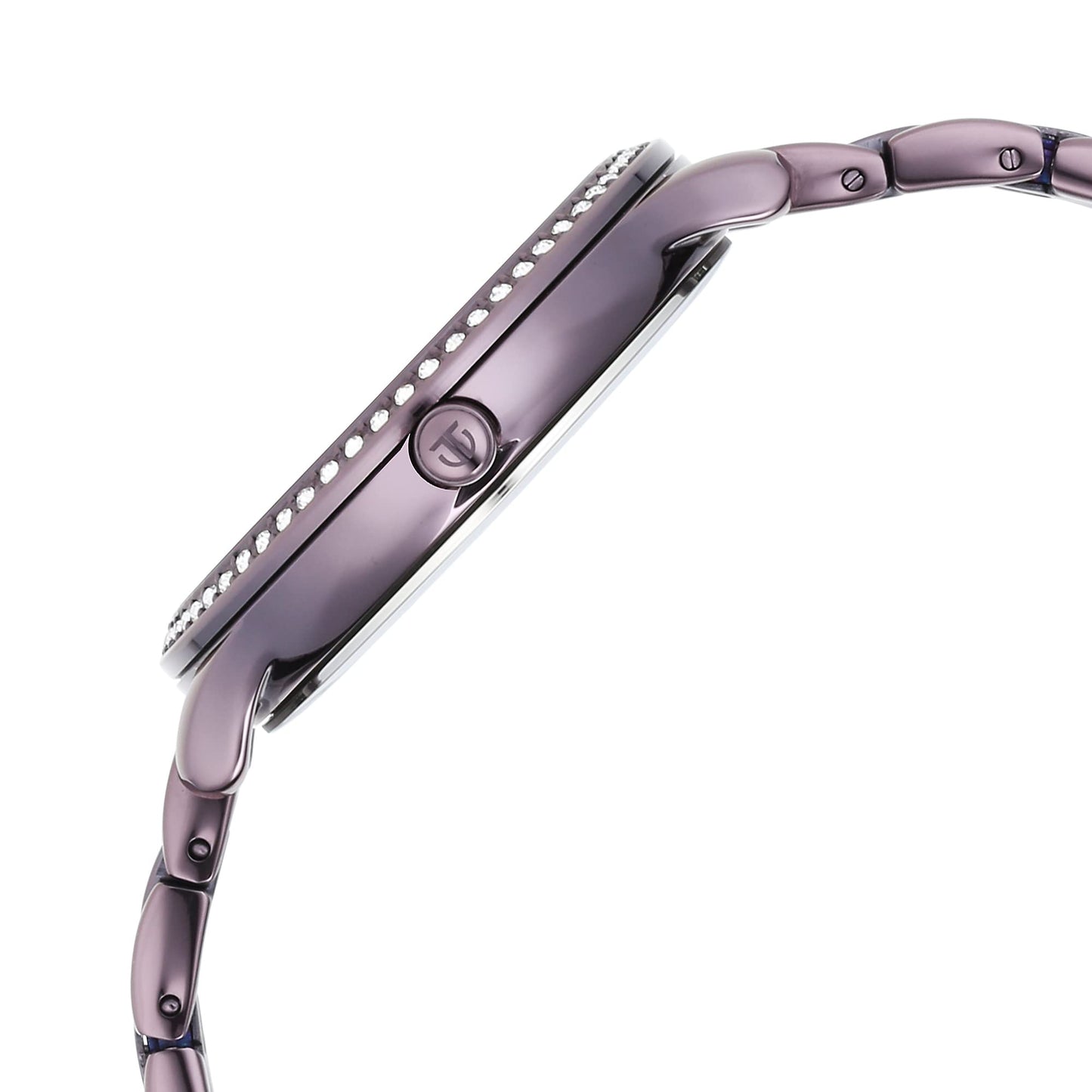 Titan Glitz Purple Dial Analog Stainless Steel Strap Watch for Women-NS95209QM01