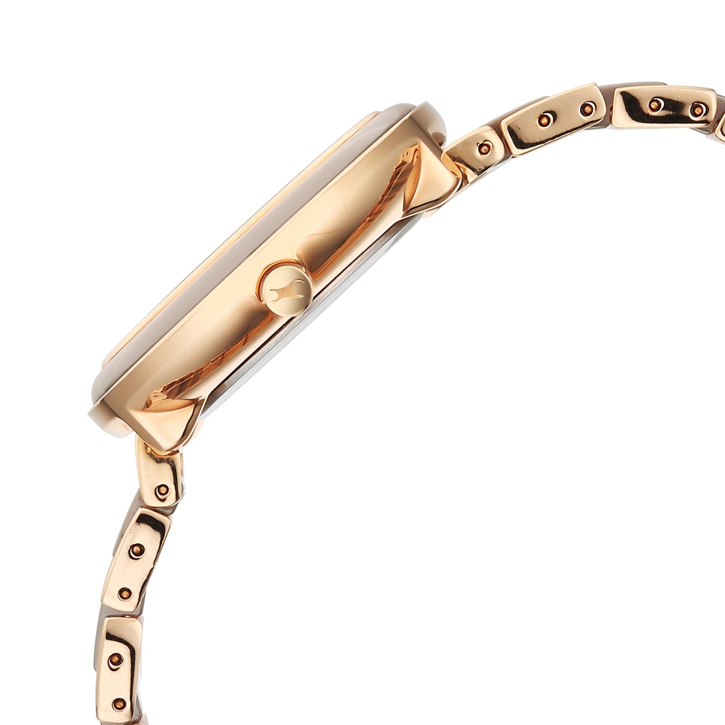 Fastrack Analog Women Grey Rose Gold Oceanyx-Ceramic Quartz Round Dial Watch,Solid Links Material,Band-6315KD02