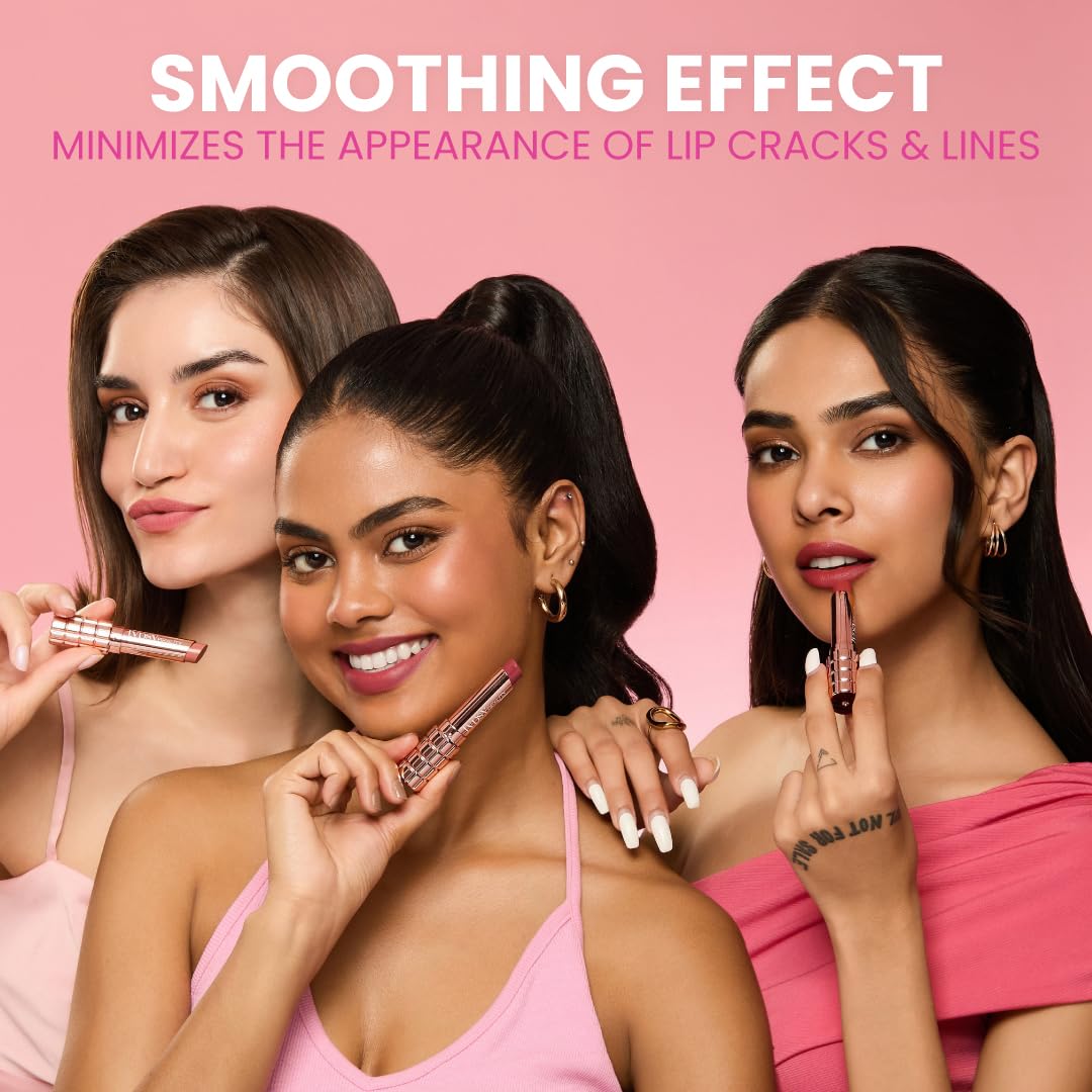 Typsy Beauty Cocoa Peptide Velvet Matte Lipstick | 8hr Wear, Soft Blur Finish, Lightweight Texture, Hydrating Nude Lipstick| Mocha Mauve Light 07 | Cocoa Peptides | Vegan & Paraben-Free 3.5g