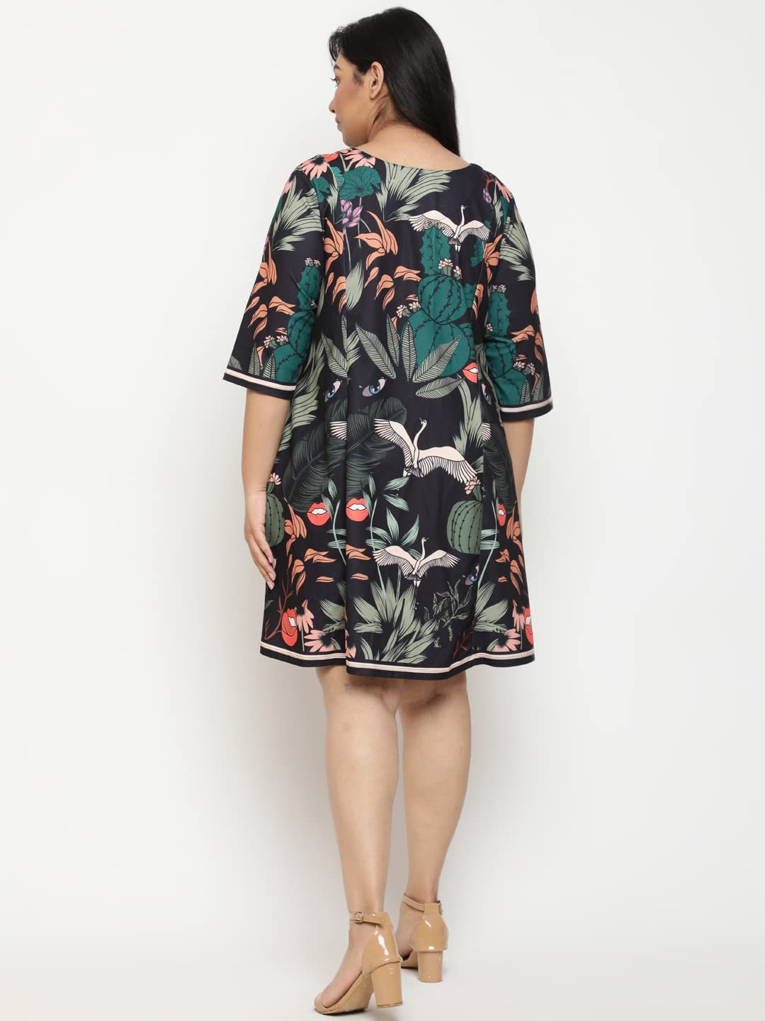 AMYDUS Plus Size Dress for Women | Printed | A Line Fit | Cloud Soft Fabric | Sweat Absorbing | XL to 9 XL Dresses