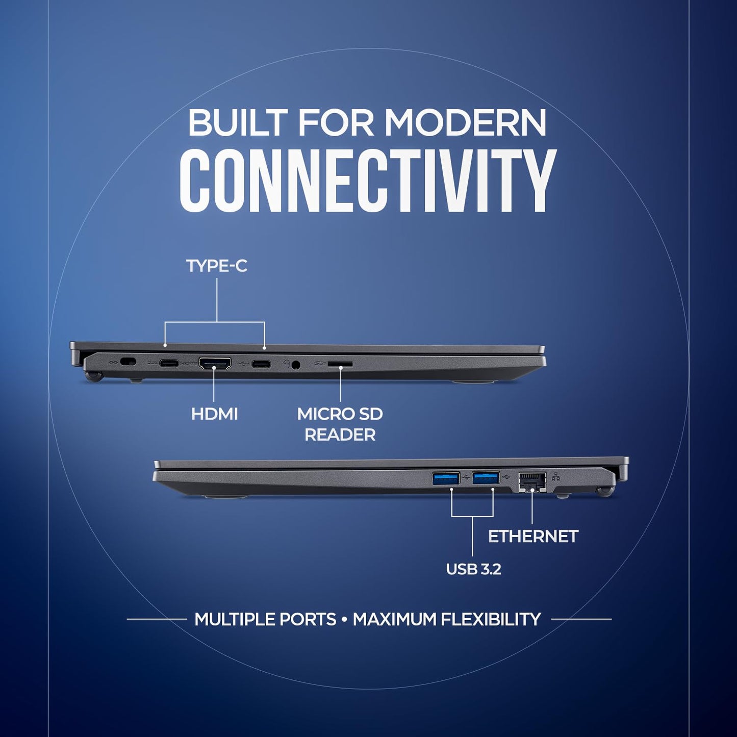 acer AspireGo14,Intel Core Ultra5 125H(14thgen) AI Processor,16 GB/512 GB, WUXGA IPS, 14.0"/35.56 cm, Win 11 Home, MS Office, Steel Gray, 1.5 kg, AG14-71M,Privacy Shutter,Backlit KB, Premium Laptop