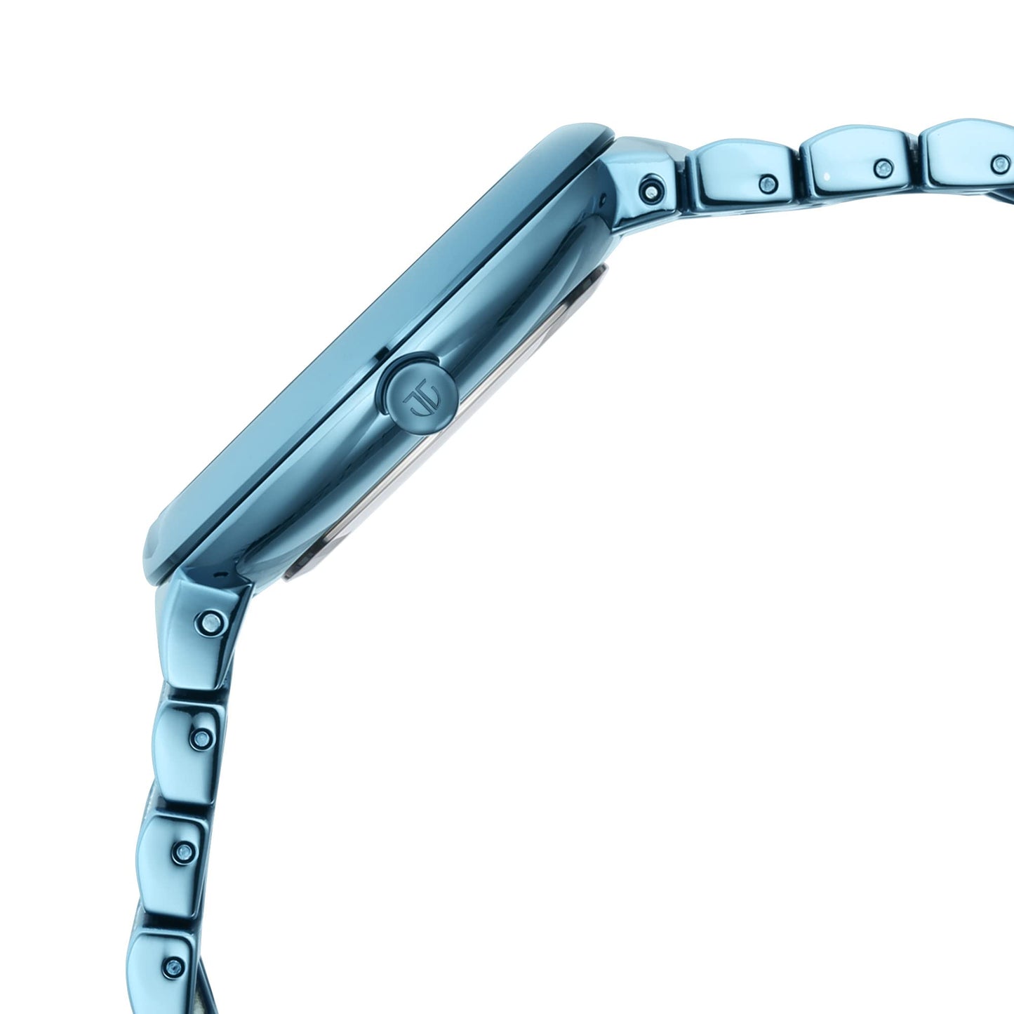 Titan Quartz Analog Blue Dial Stainless Steel Strap Watch for Women-NS95163QM02