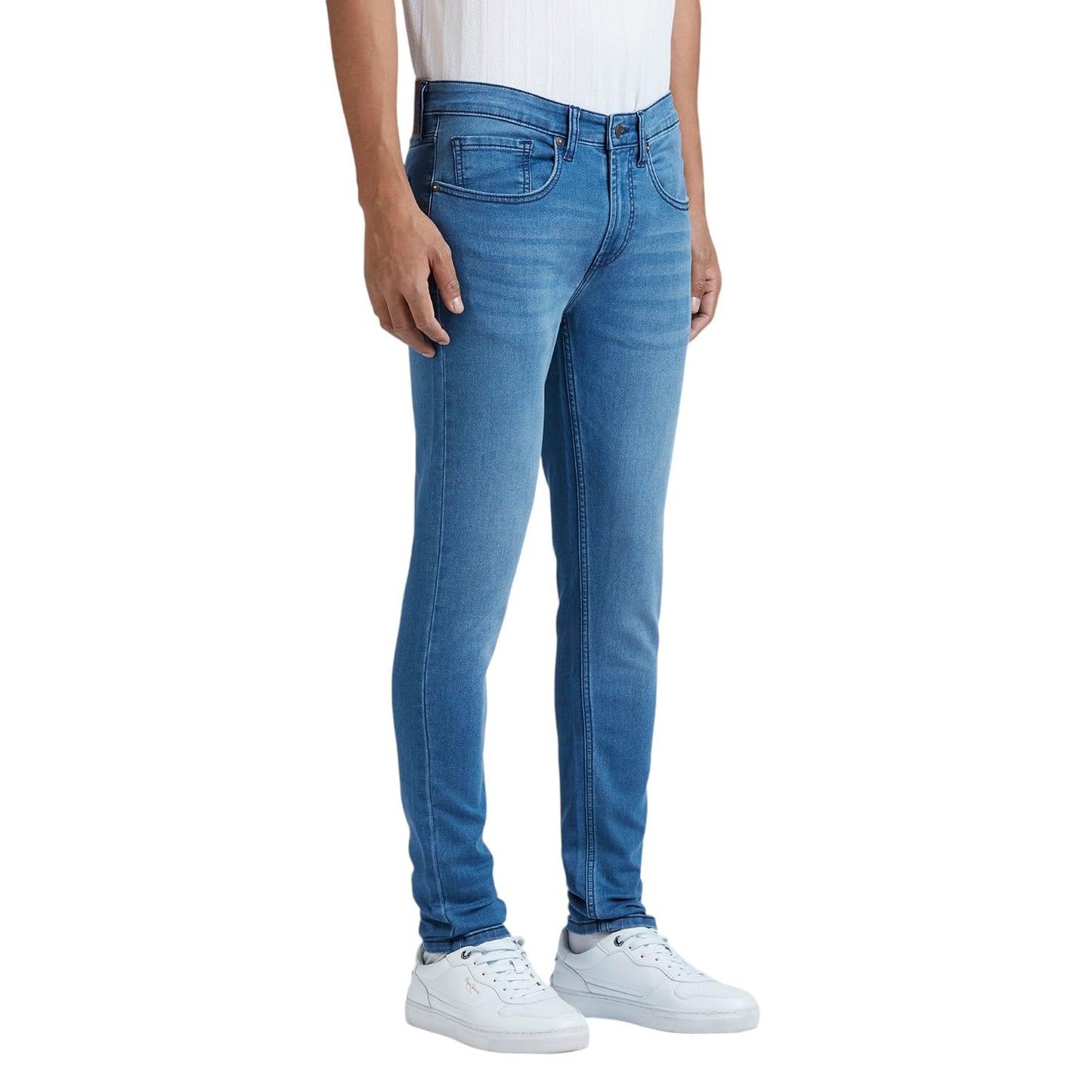 Pepe Jeans Men's Mid Rise Slim Fit Jeans Med Used