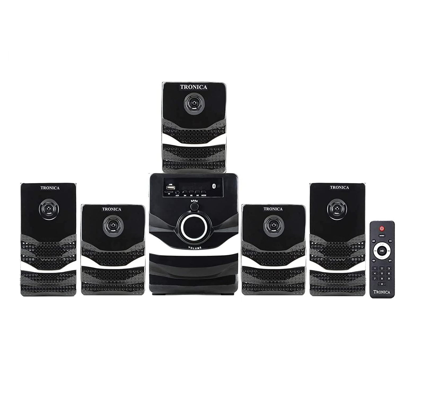TRONICA Version: 3 Ace Series 5.1 Home Theater System with Bluetooth/PenDrive/Fm/TV/Aux Support with Remote & LED Spectrum