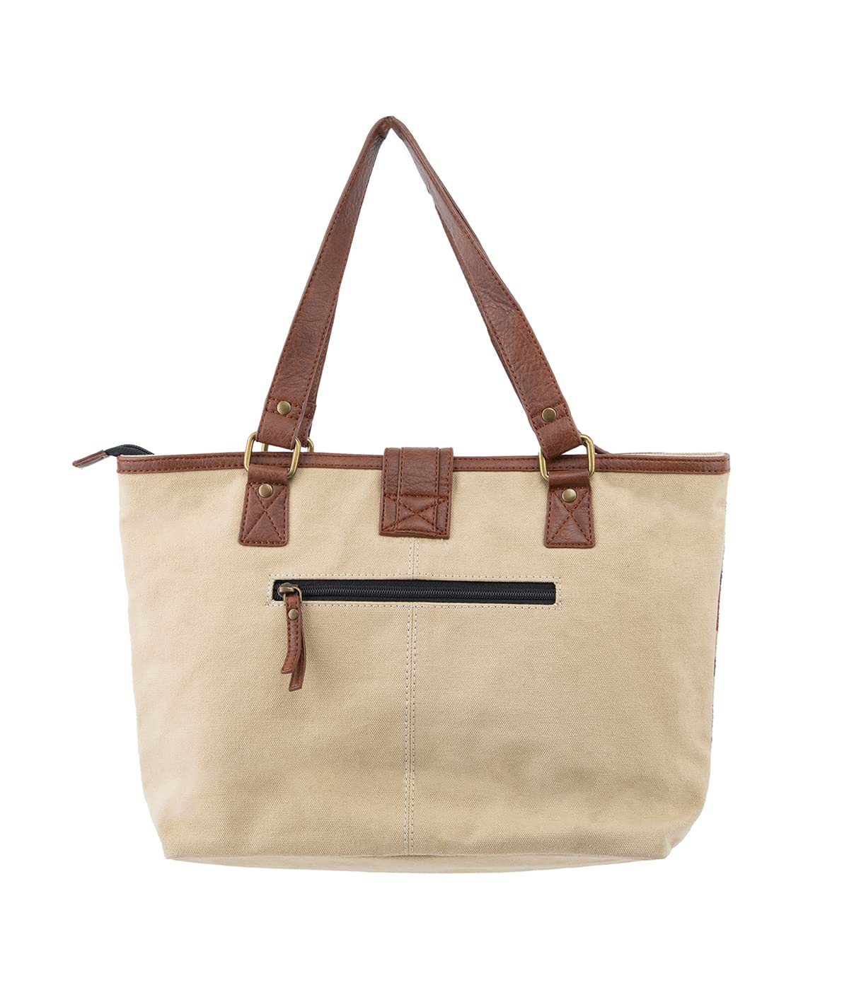 Mona B Women Canvas Tote Bag | Shoulder Bag | Hand Bag For Shopping, Travel And, Grocery (Metro, Medium), Multicolour