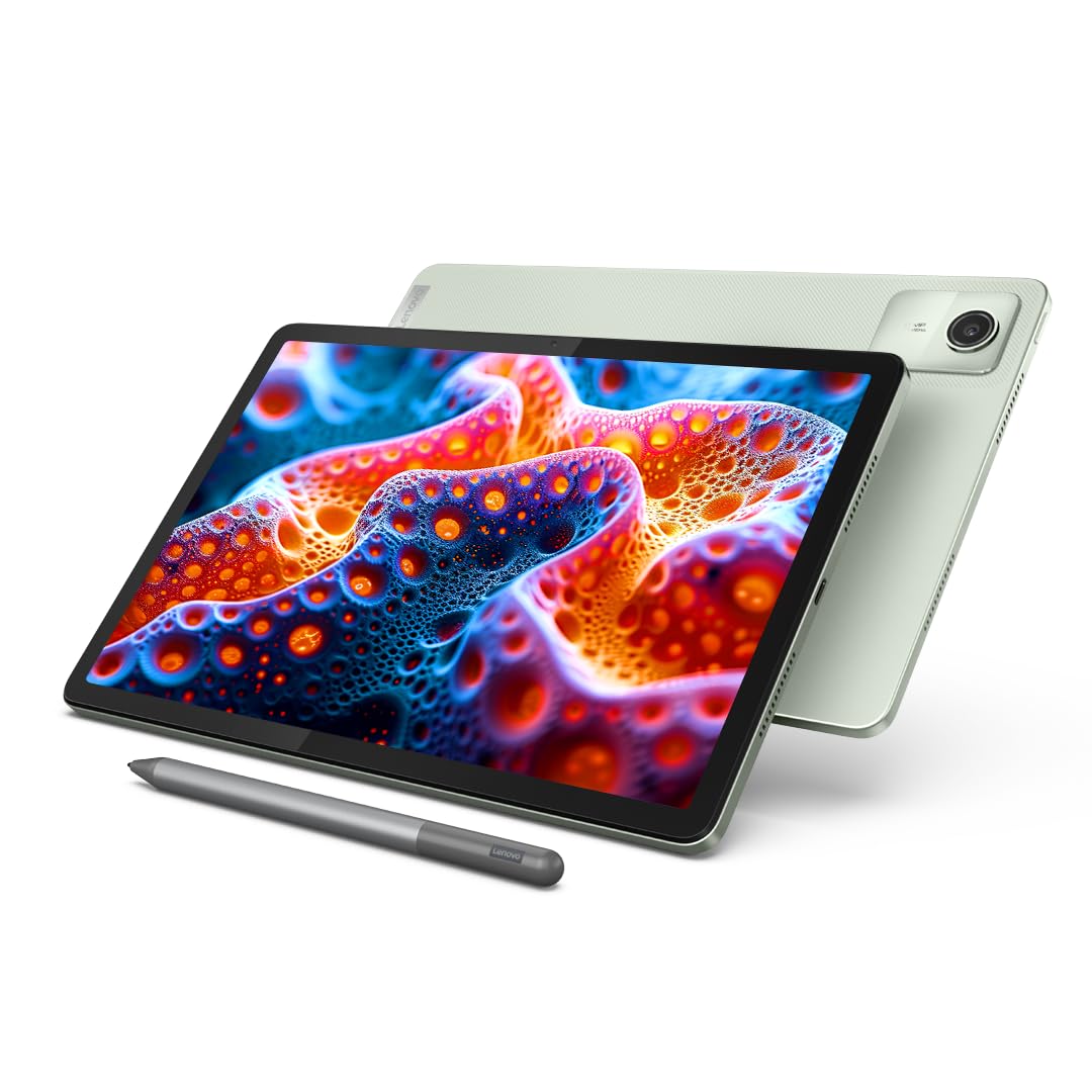 Lenovo Tab M11 with Pen| Wi-Fi Connectivity| 8 GB RAM, 128 GB ROM|11 Inch Screen| 90 Hz, 72% NTSC, FHD Display| Quad Speakers with Dolby Atmos|Octa-Core Processor |13 MP Rear Camera, Green