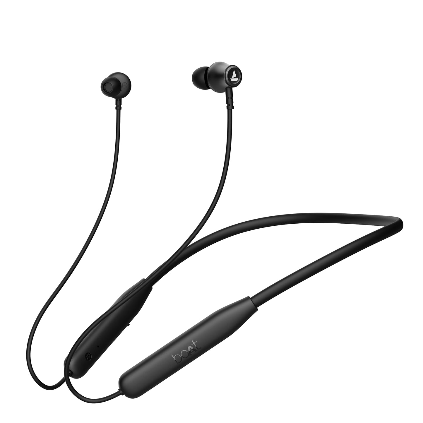 boAt Rockerz 111, 40HRS Battery, Dual Device Pairing, ENx Tech, Low Latency Mode, Fast Charging, BTv5.3, IPX5, Type-C Interface, Bluetooth in Ear Neckband, Wireless with Mic Earphones (Active Black)