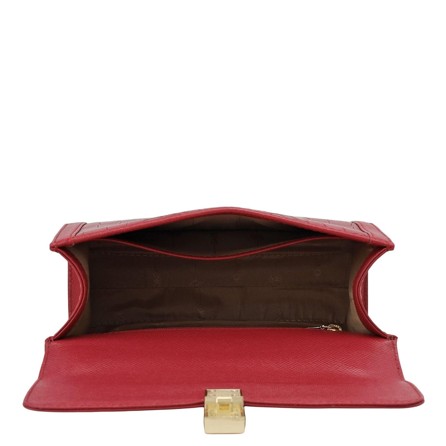 Da Milano Leather Shoulder Bag for Women - Purple