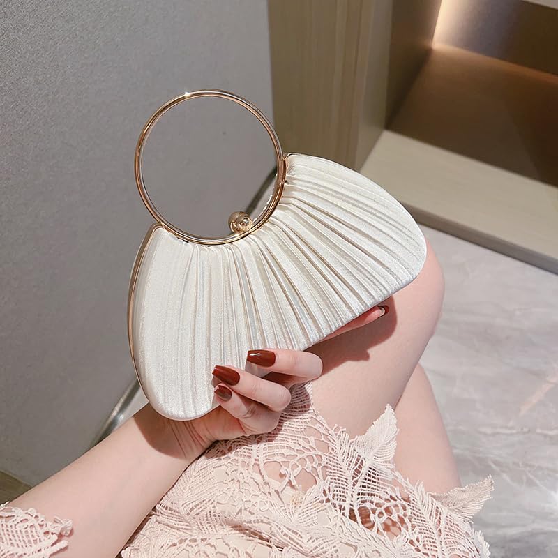 Mastyle® Ring Handle Clutch Handbag For Women With Minimal Design