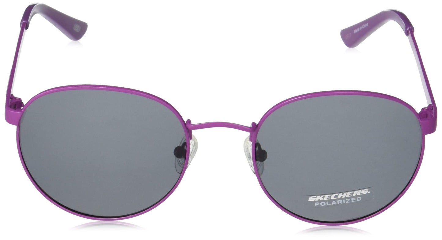 IRUS Skechers 100% Uv Protected Sunglasses For Unisex | Size- Large | Shape- Aviator | Model- Irs1019C11Psg, Violet