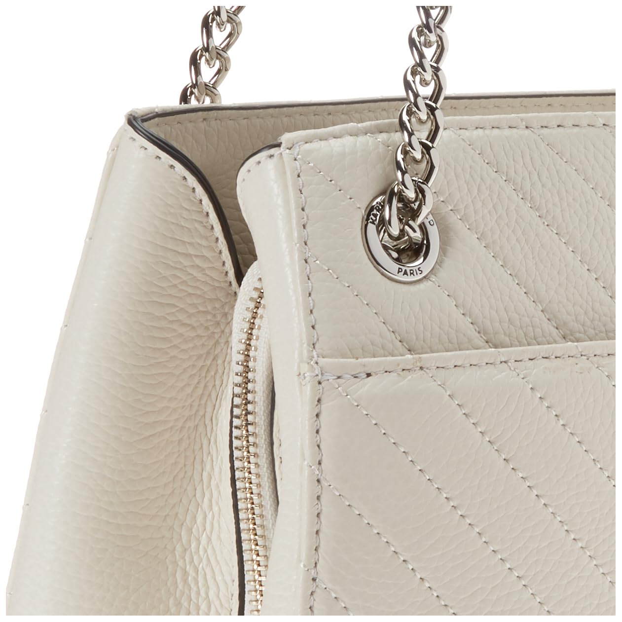 Karl Lagerfeld Paris Charlotte Shoulder, Winter White/Silver, One Size