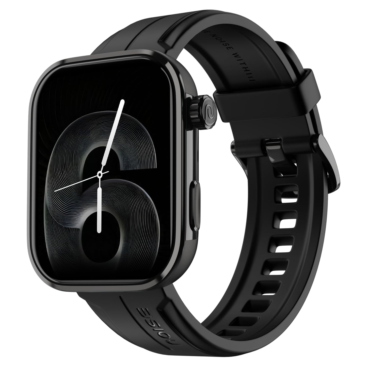 Noise Pro 6 Max Smart Watch:Intelligent AI, Endless AI Watch Faces, AI Companion, 1.96” AMOLED, Stainless Steel Build, Built-in GPS, 5 ATM, EN2 Processor, for iOS & Android(Jet Black)