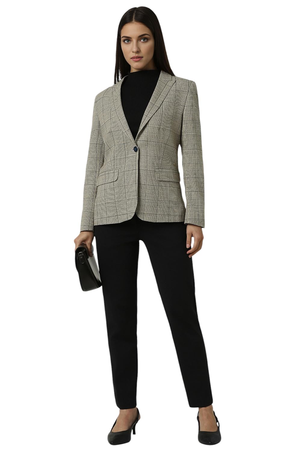 Van Heusen Women's Blazer (VWBZFRGFP76670_Beige