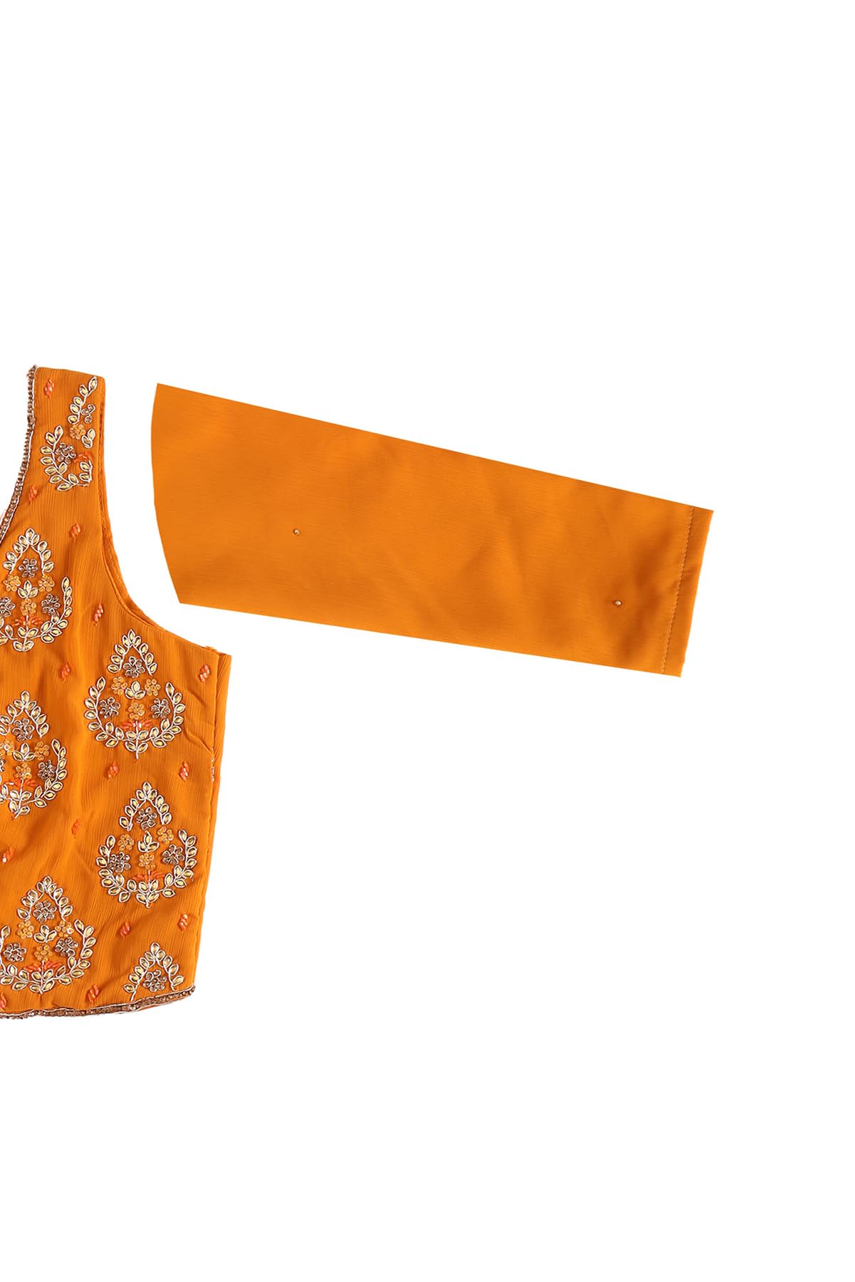 Soch Women's Georgette Lehenga Choli Set (OWS5CD21770_Orange_XL)